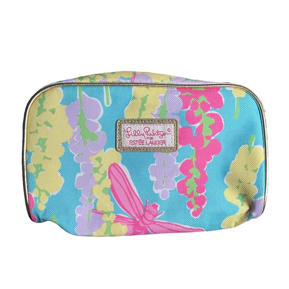 NWOT Lilly Pulitzer for Estée Lauder Makeup Cosmetic Bag in Spring Floral